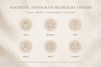design aesthetic instagram highlight covers and story icons