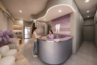 design dental clinics, medical centers and healthcare spaces in 3d
