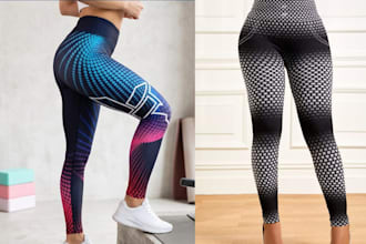 design geometric leggings prints for fitness, sports, dance and streetwear