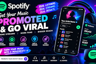 promote your spotify music and make it viral spotify