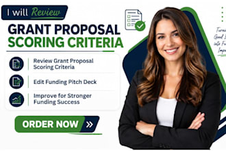 review grant proposal scoring criteria edit funding pitch deck