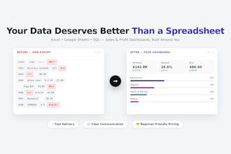 transform your raw data into dynamic dashboards
