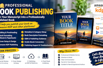 publish your book on amazon KDP and other platforms