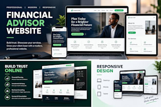 design a professional financial advisor website