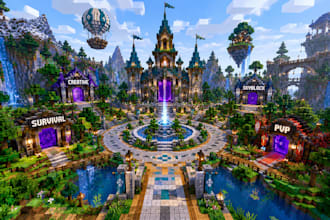 build custom minecraft maps, spawns, and survival worlds