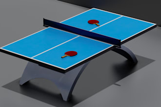 design cad tennis table and ergonomic product with 3d precision modelling