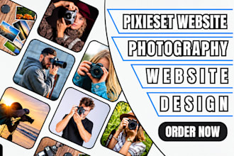 design pixieset website, photography website, squarespace photographer website