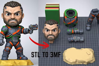convert stl to multicolor 3mf for bambu studio and ams