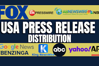 do USA press release distribution, publish and submit your press release