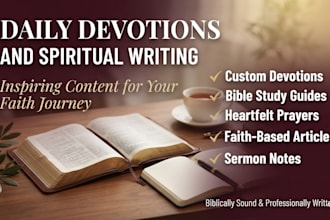 create inspiring christian devotionals and bible study guides