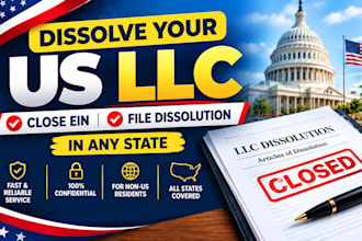 dissolve your US llc, close ein and file llc dissolution in any state