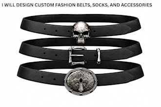 design custom fashion belts, socks, and accessories