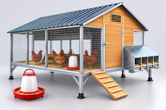 design custom poultry farming equipment and products in 3d cad