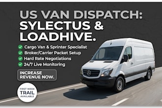 provide expert sprinter van dispatch and negotiate loads
