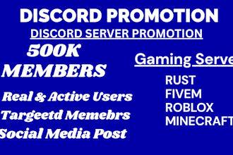 discord promotion, mass dm, gaming server promotion, discord advertising