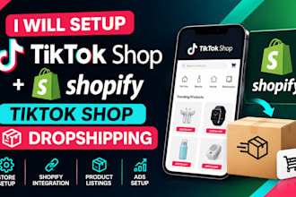 setup tiktok shop, shopify tiktok shop and dropshipping