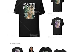 launch premium shopify pod store clothing brand with gelato, printful, printify