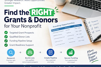 grant prospect research and donor list building for nonprofit funding pipeline