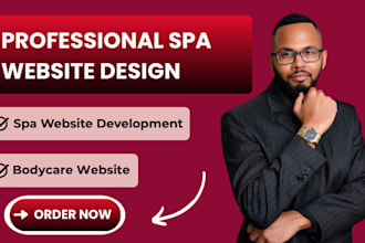 design a spa website with online booking and appointment system