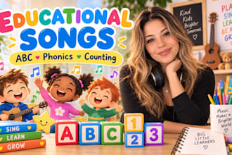 write sing and produce kids songs nursery rhymes and educational music