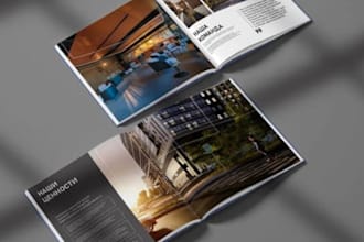 design real estate brochure, buyer guide, property catalog, digital booklet