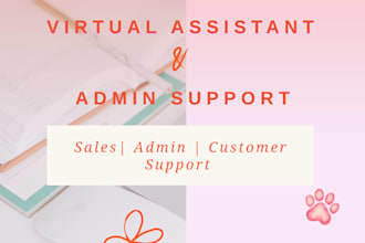 provide virtual sales and admin support for your business