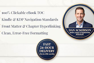 format clickable table of contents, book toc formatting, and ebook toc