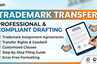 draft trademark transfer and assignment agreements for your business