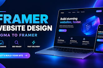 design and responsive framer website framer figma design figma to framer seo