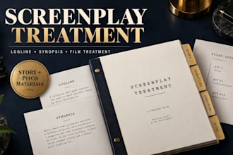 write screenplay treatment, movie treatment, film treatment, logline, synopsis