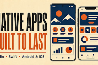 develop a native android and ios app with kotlin and swift