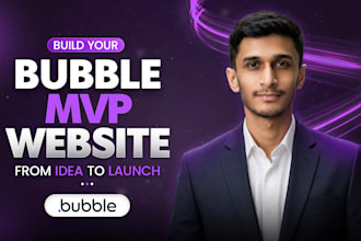be bubble developer for bubble io website, bubble ai app, mvp and saas