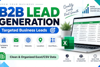 provide targeted b2b leads and business contact research