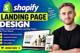 design shopify landing page with replo, pagefly and gempages