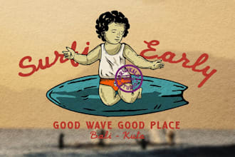 drawing illustration for a merchandise