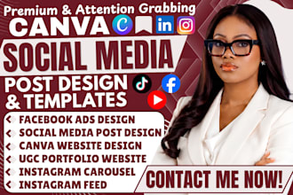 social media marketing manager instagram content creator post design canva posts