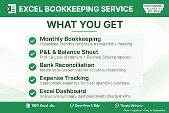 do bookkeeping in excel for small business