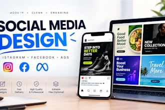 design professional social media posts and ads for your brand