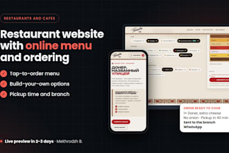 build a restaurant website with online ordering and whatsapp orders