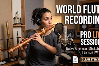 record live orchestral concert flute, piccolo, tin whistle, and alto flute