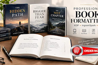 do book formatting, ebook kindle formatting, paperback formatting for amazon kdp