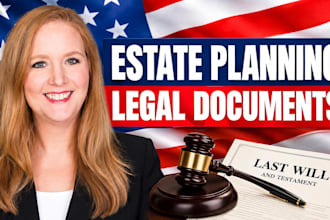 draft a professional will living will and estate planning documents