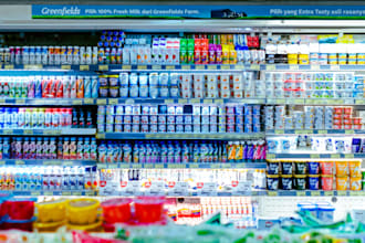 design 3d supermarket, grocery store, minimart, convenience stores interor