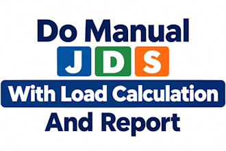 do manual j d s with load calculation and report