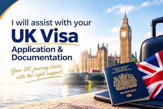 assist with UK visit visa application process