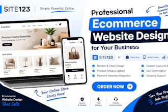 create wix big cartel godaddy prestashop opencart site123 website store design