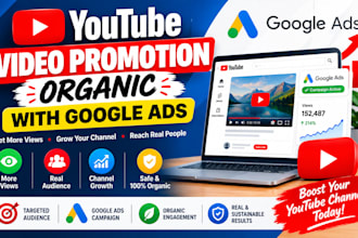 do organic youtube video promotion with google ads