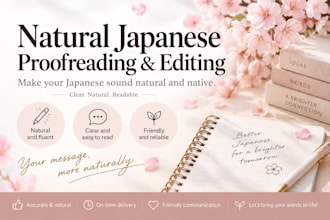 proofread and edit your ai translated japanese