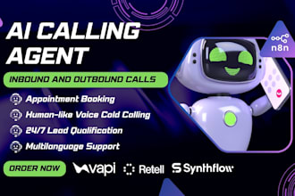 build appointment booking ai agent and cold calling agent with n8n, retell, vapi
