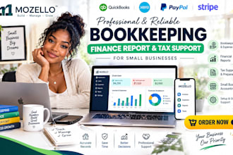 mozello bookkeeping finance report tax support small business accounting website